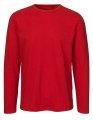 Heren T-shirt Neutral Long Sleeve Rood